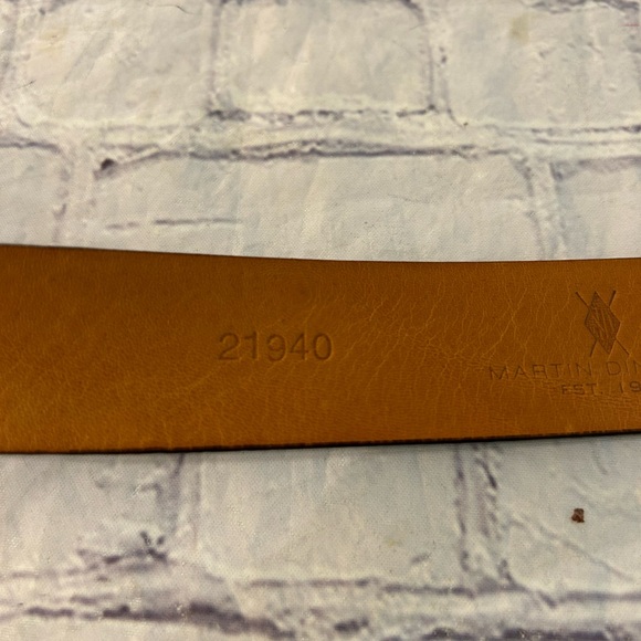MARTIN DINGMAN ITALIAN SADDLE LEATHER EQUESTRIAN SADDLE LEATHER LINING BELT 40 - Picture 6 of 10